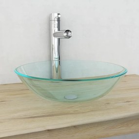 Lavandino İn Vetro Temprato 42 Cm Trasparente /
