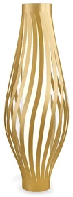 Lampada Da Terra Totem Dama Helios 1 Luce In Polilux Oro Made In Italy