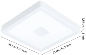 Eglo 900282 - LED Plafoniera da esterno IPHIAS LED/17W/230V IP44 bianco