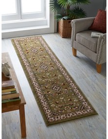 Runner verde 66x300 cm Sherborne - Flair Rugs