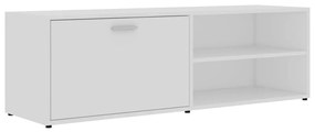 Mobile porta tv bianco 120x34x37 cm in legno multistrato