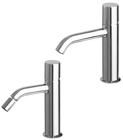 Set miscelatori lavabo e bidet cromo lucido senza leva di comando  Gemma