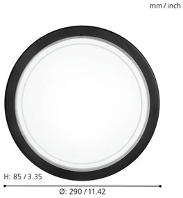 Eglo 83159 - Plafoniera PLANET 1 1xE27/60W/230V