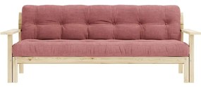 Divano letto in velluto a coste rosa 218 cm Unwind - Karup Design