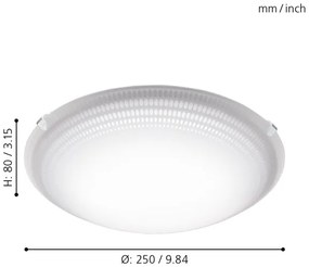 Eglo 95672 - Plafoniera LED MARGITTA 1 LED/8,2W/230V