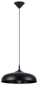 Sollux SL.1330 - Lampadario a sospensione con filo GINA 1xE27/15W/230V diametro 38 cm nero