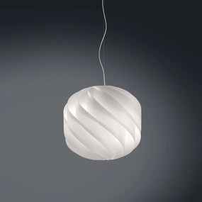 Sospensione Moderna Globe Polilux ® Bianco E Metallo Cromo 1 Luce E27 D40Cm