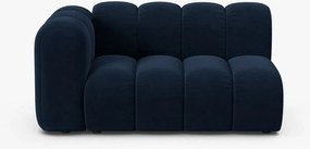 Modulo Lupine 2 posti con bracciolo in velluto Salvador – L145 cm