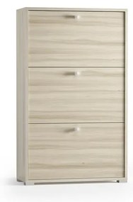 Scarpiera Olmo 3 ante doppia profondità L 67 x H 147 x P 28 cm 18 paia, beige