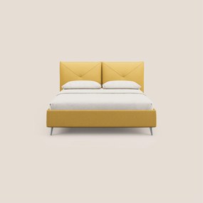 Adone letto imbottito contenitore a doppia pannellatura in bouclet impermeabile T07