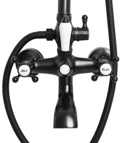 Set doccia REA BERGAMO OLD BLACK