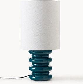 Lampada da tavolo con base in legno Nicolas