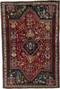 Shiraz Tappeto 260x170 Rosso (Iran) Annodato A Mano