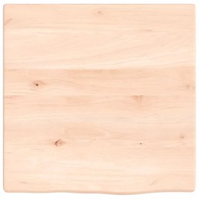 Ripiano a parete 40x40x2 cm legno massello rovere non trattato