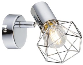 Globo 54802-1 - Faretto XARA I 1xE14/40W/230V cromo lucido