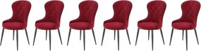 Set di 6 sedie K366 acero vellutato