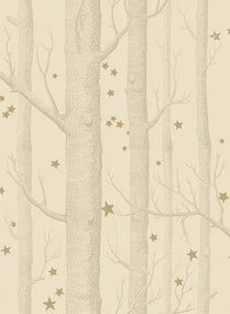 Tapete Woods & Stars von Cole & Son - Buff & Gold