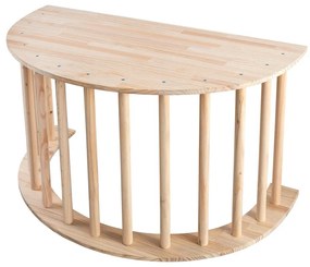 Arco a dondolo montessori di colore naturale in pino massiccio 60x100x60 cm Montessori – Little Nice Things