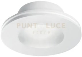 Gfa595-  faretto tondo in gesso 1 luce attacco gu10 d.12cm  da inca...