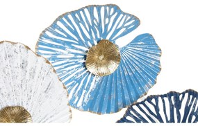 Decorazione da Parete DKD Home Decor Azzurro Metallo Bianco Cerchi (158 x 8 x 64 cm)