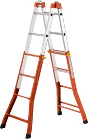 Scala multiposizione GIERRE Peppina MIX 125 in alluminio portata massima 125 kg D.lgs 81/08 per lavori fino a 4.71 m