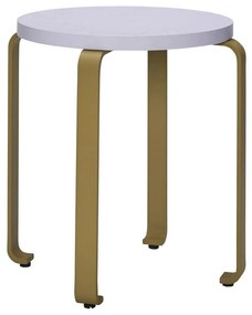 Sgabello in legno di frassino marrone-blu Smile - Hübsch