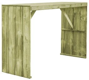 Tavolo Da Bar 170x60x110 Cm İn Legno Di Pino Impregnato /