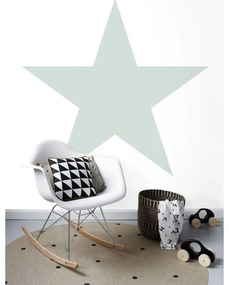 Fotomurale ESTA Stella, verde fondo bianco 186X280 cm