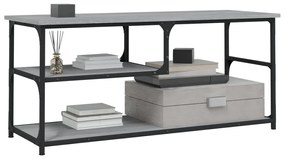 Mobile TV Grigio Sonoma 103x38x46,5cm Legno Multistrato Acciaio