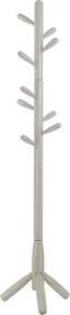 Appendiabiti da terra in legno con 9 ganci base tre piedi altezza 180 cm Grigio