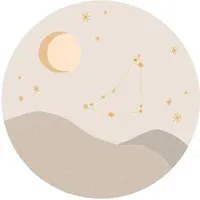 Eijffinger Carta da parati panoramica Star Sign Circles Beige - Capricornus
