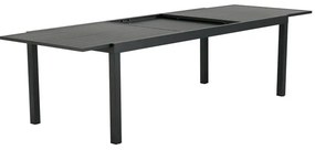 Tavolo allungabile da esterno rettangolare in alluminio grigio 8 posti L da 224 a 336x100cm, Athena NATERIAL