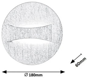 Rabalux 1438 - Applique a LED NEVILLE LED/6W/230V grigio tondo
