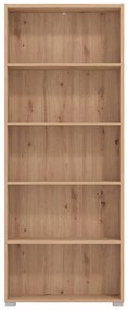 MADDIE - libreria cinque ripiani moderno minimal in legno