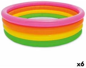 Piscina Gonfiabile per Bambini Intex Sunset Anelli 780 L 168 x 46 x 168 cm (6 Unità)
