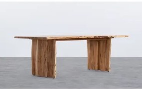 Tavolo da Pranzo Rettangolare in Legno d'Acacia (220x102 cm) Aris - The Masie