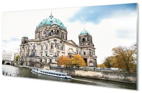 Quadro in vetro Germania cattedrale fiume berlino 100x50 cm