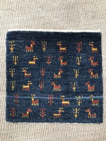 Gabbeh Tappeto persiano 40x40 Blu (Iran) Annodato A Mano