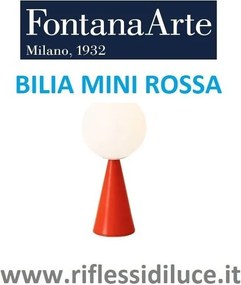 Fontana Arte Bilia mini base rossa con cavo