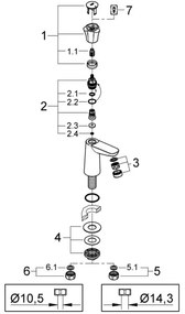 GROHE 20186001 - COSTA L DN 15 Valvola da incasso, cromo lucido