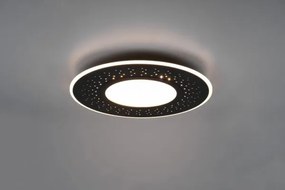 Plafoniera verus led microfori tonda e telecomando d.50cm nera 6269...