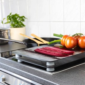 Set di 2 copri stufe in vetro, 52 x 30 cm Macarons - Wenko