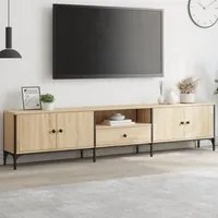 Mobile TV Cassetto Rovere Sonoma 200x25x44 cm Legno Multistrato 838989