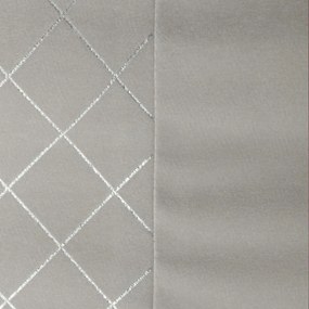 Tenda in velluto grigio pieno con stampa lucida 140 x 250 cm
