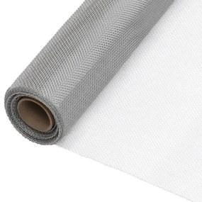 Recinzione İn Rete İn Acciaio Inossidabile 100x2000 Cm Argento /