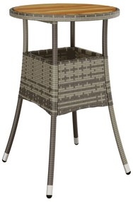 Set di mobili da pranzo  set di 3 grigio rattan, metallo