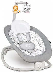 Lionelo - Dondolo vibrante per bambini con melodia PASCAL grigio