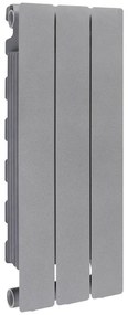 Radiatore acqua calda PRODIGE MODERN in alluminio, 3 elementi, interasse 600 mm, graphite