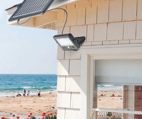 Faro a Led Solare MILLE - 1000 Lumen - Faro con pannello solare potente - 6000K bianco freddo