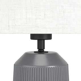Eglo 900824 - Lampada da tavolo CAPALBIO 1xE27/40W/230V grigio